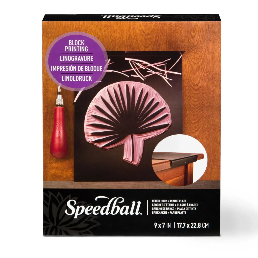 [4135] Placa de entintado y Gancho de banco Speedball