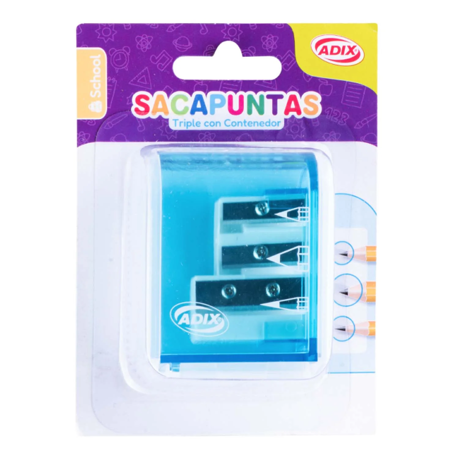 [A509020] Sacapunta Triple Adix con Contenedor