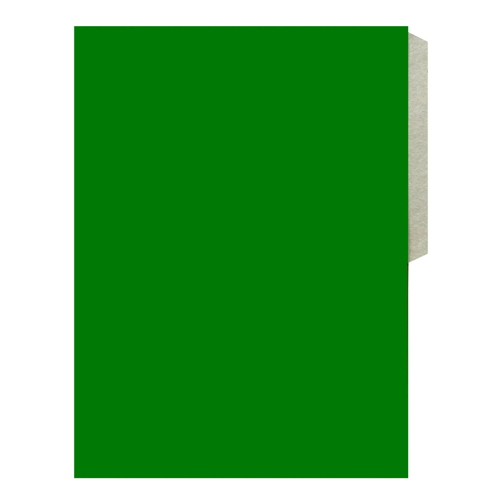 [#111-23] Carpeta De Cartón C/pestaña Color Verde Oscuro (Oficio)