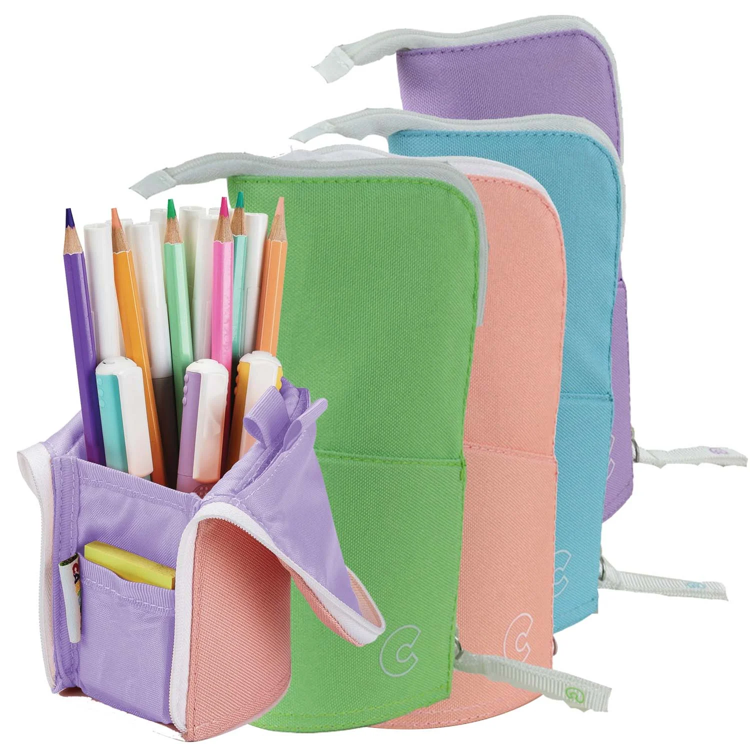 [23281PA] Estuche para Lápices Carioca Kimono Pastel surtidos (1und)