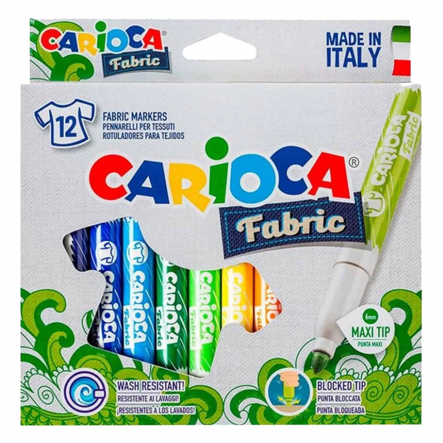 [40957] Plumones Carioca para Tela (12 colores)