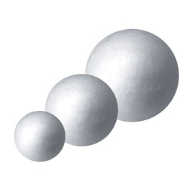 Esferas de plumavit de (5/ 6/ 7cm)  (1ud)