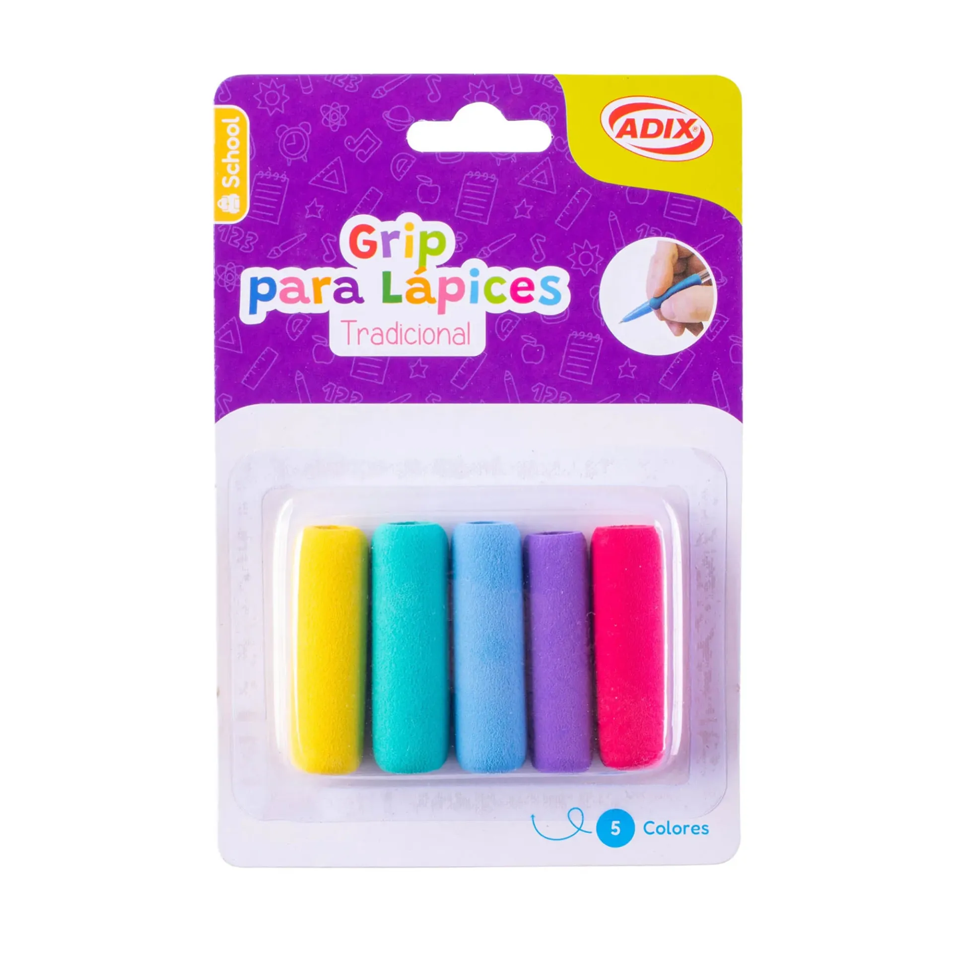 [A501010] Grip  Adix Para Lápices Tradicionales (5ud)