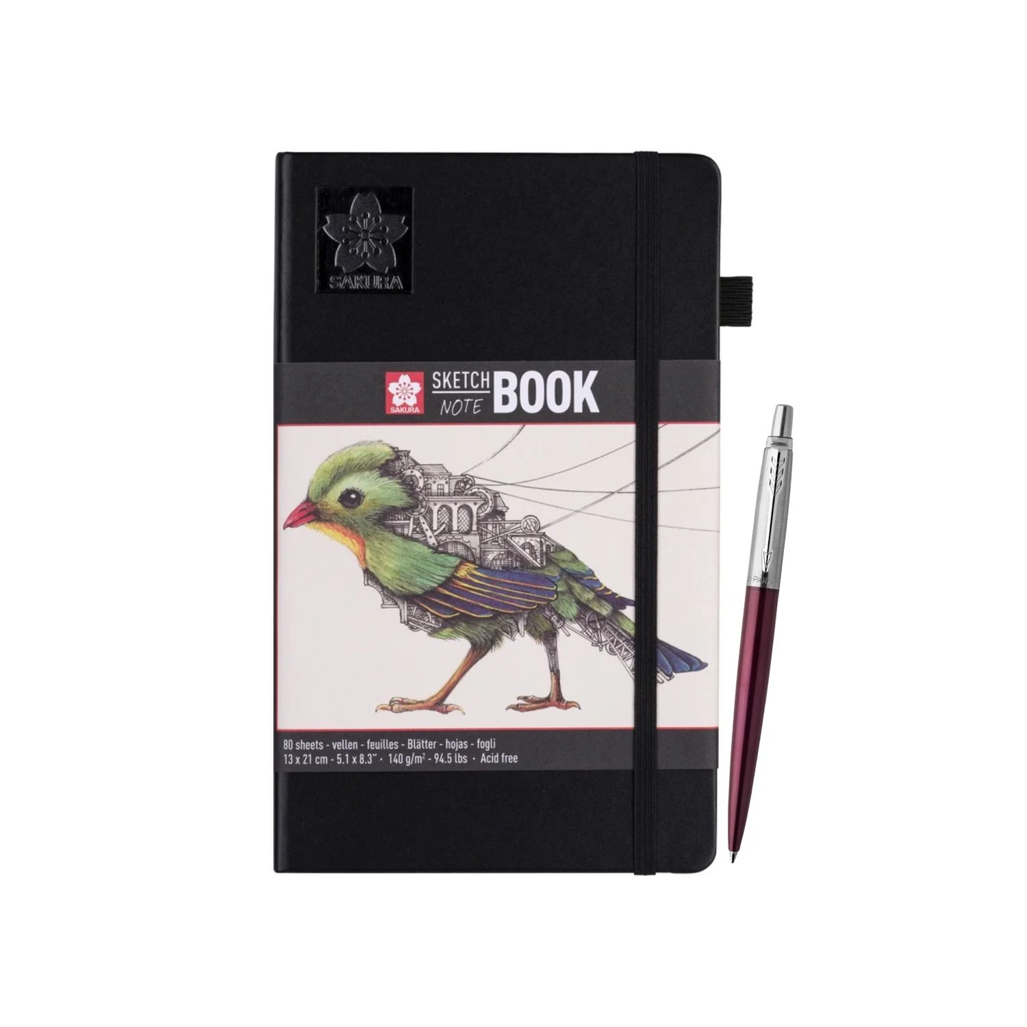 [PROMO32] Sketchbook Sakura Blanco Crema 21x13 + Bolígrafo Jotter Parker